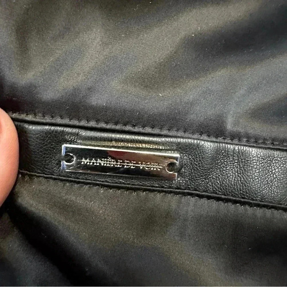 Mainère De Voir Black Ruched Satin Trousers with Ties - Picture 9 of 14